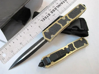 Micro OTF Tech Knife MK II Серии 440 Стальное Лезвие 57HRC Ручка Из Авиационного Алюминиевого Сплава Карманный Нож Для Самообороны на открытом воздухе