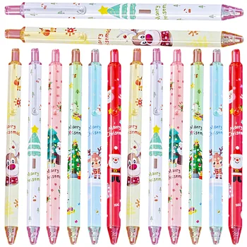 24 Шт Рождественская гелевая ручка Милые ручки для девочек Signature Fountain Универсальные чернила для письма