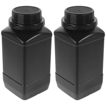 Квадратная бутылка с большим горлышком Стеклянные контейнеры Лабораторный реагент Для хранения жидкости для герметизации химических образцов Бутылка с широким горлышком